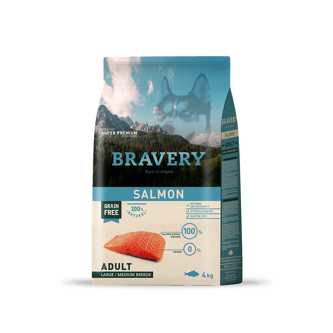 Bravery Salmon Adult Dog Food (Large/Medium Breeds)_2