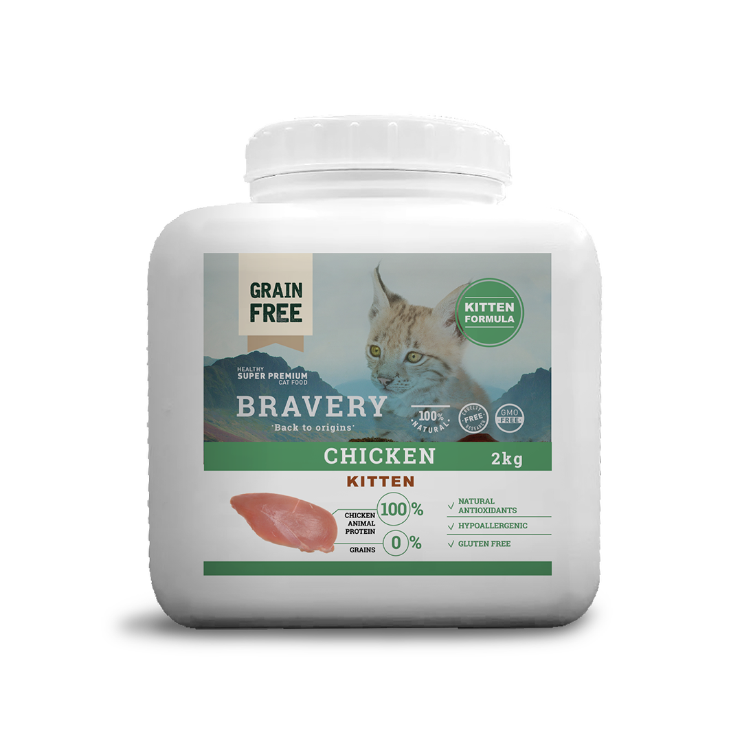 Bravery Chicken Kitten Cat Food_2