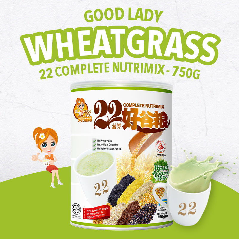 Good Lady 22 Complete Nutrimix (Wheatgrass) - 750g_0
