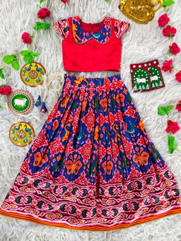 Patola Print Skirt & Top Set TC2