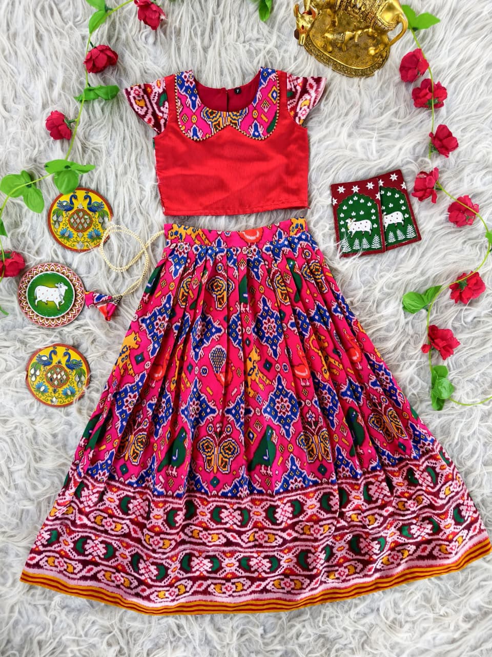 Patola Print Skirt & Top Set TC2_2