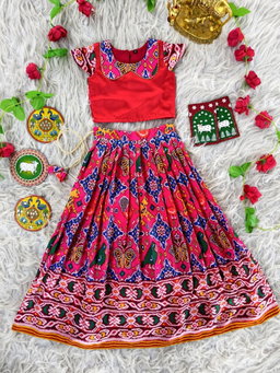 Patola Print Skirt & Top Set TC2