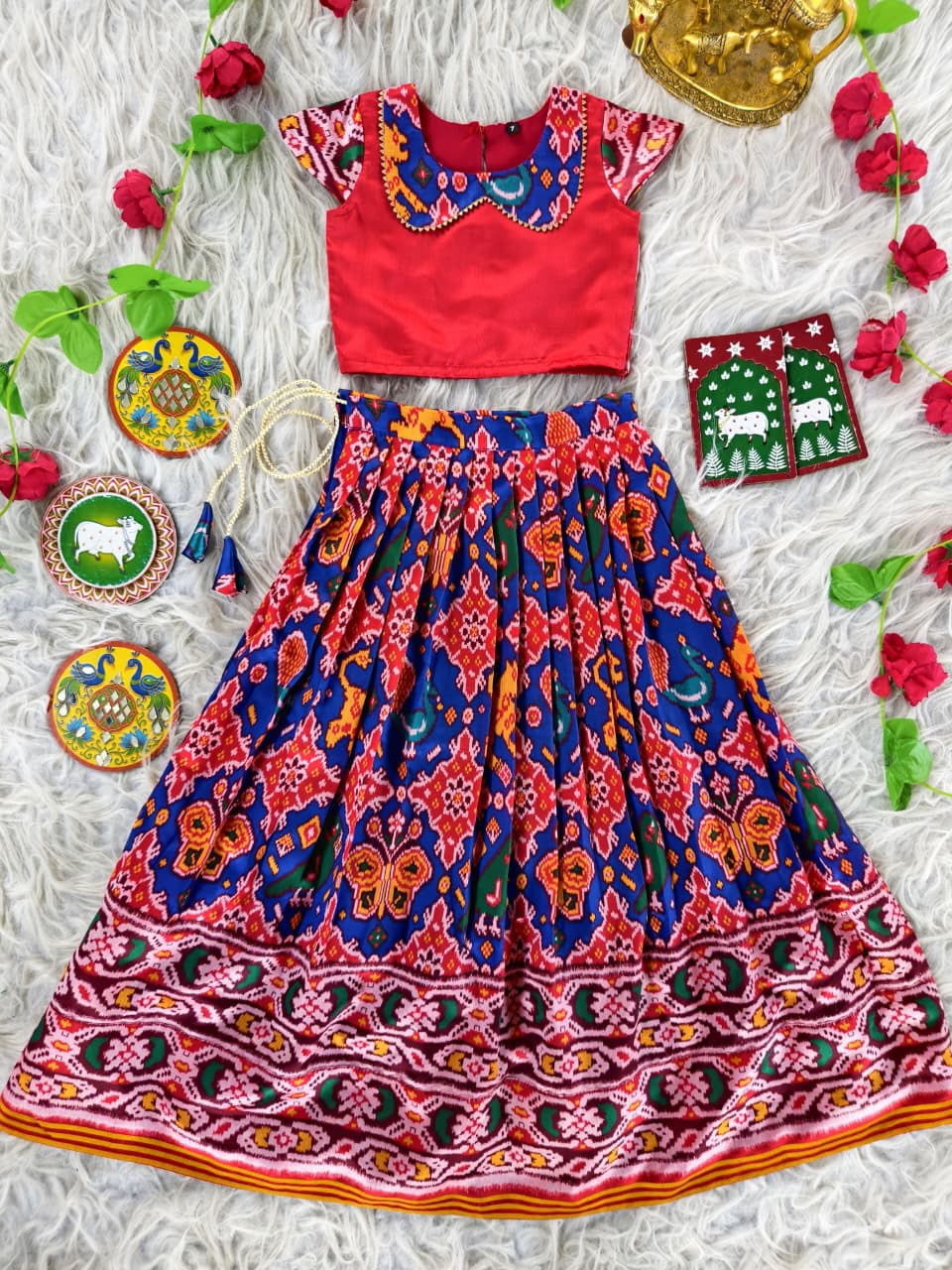 Patola Print Skirt & Top Set TC2_4