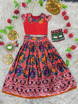 Patola Print Skirt & Top Set TC2
