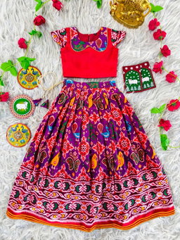 Patola Print Skirt & Top Set TC2