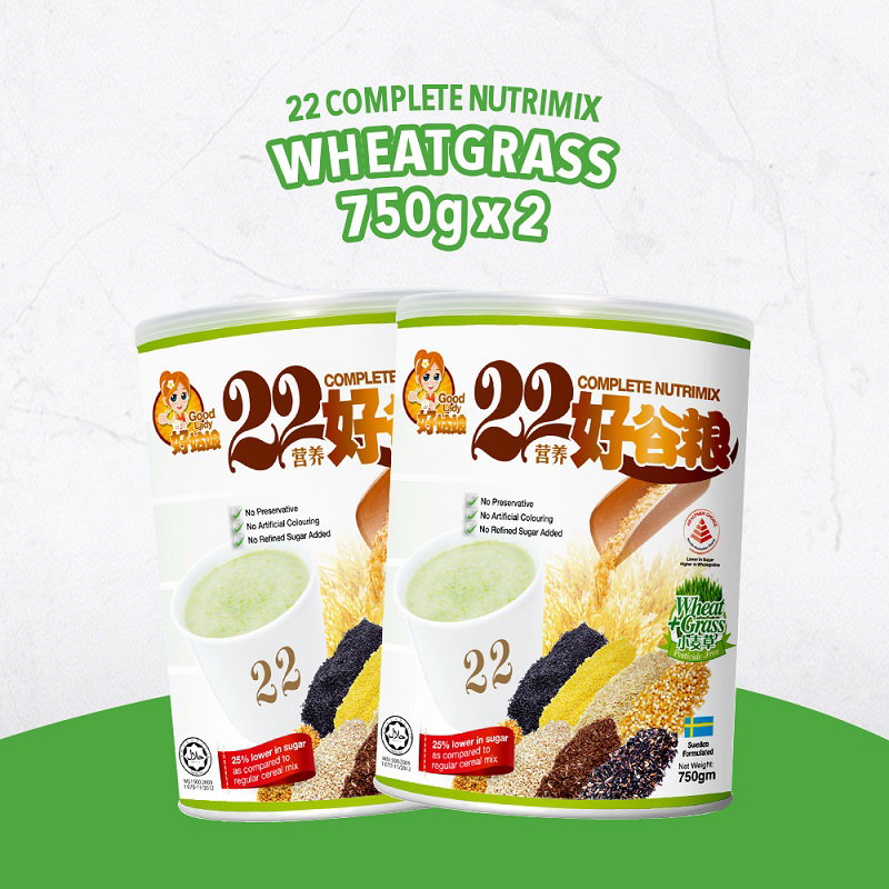 [Bundle of 2] Good Lady 22 Complete Nutrimix (Wheatgrass) - 750g_0