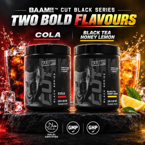 BAAM!! CUT Black Series 30 Servings | Fat Burner Pre-Workout • Weight Loss • Energy Booster, Focus & Metabolism Support_1