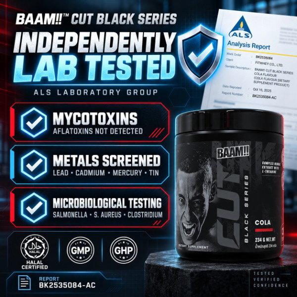 BAAM!! CUT Black Series 30 Servings | Fat Burner Pre-Workout • Weight Loss • Energy Booster, Focus & Metabolism Support_5
