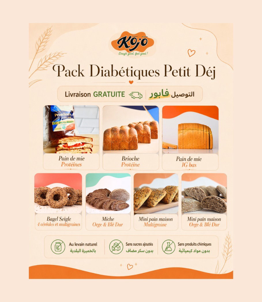 Pack diabétique X petit déjeuner 💛💪🏻 #livraison gratuite