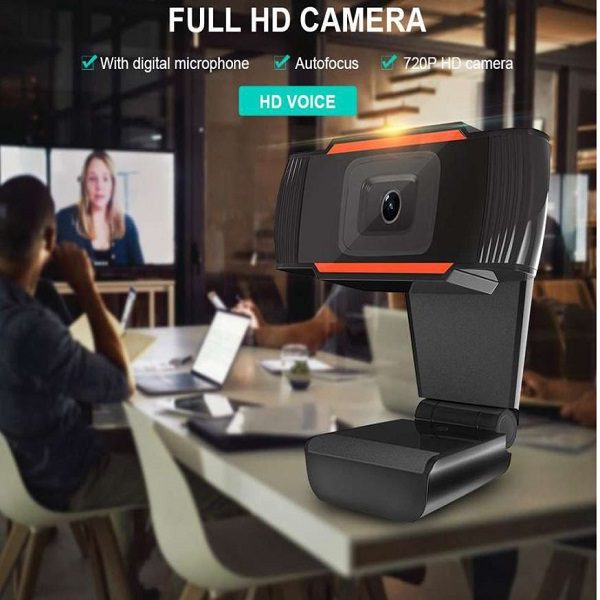 AB-SX23 Full HD 1080P USB Webcam with Built-In Microphone, Autofocus & Wide-Angle Lens for Video Calls_1