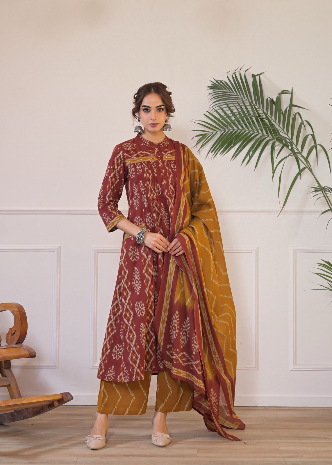 New straight  A line *Pintex kurta Set KK_1