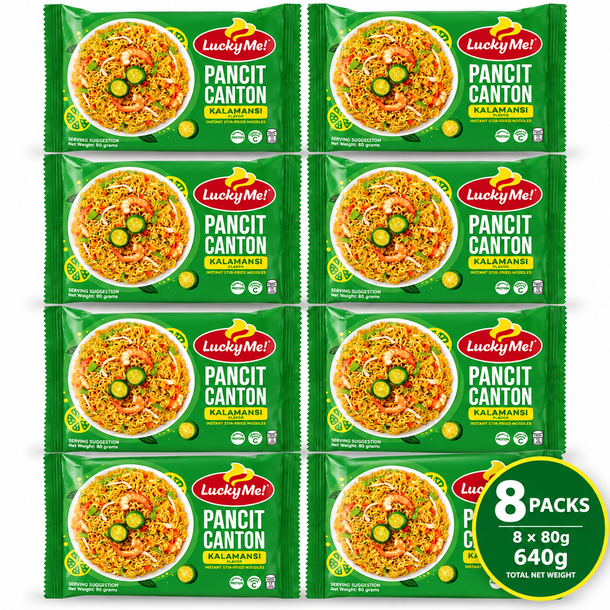 Lucky Me Pancit Canton 8 x 80grams - PROMO PACK _8