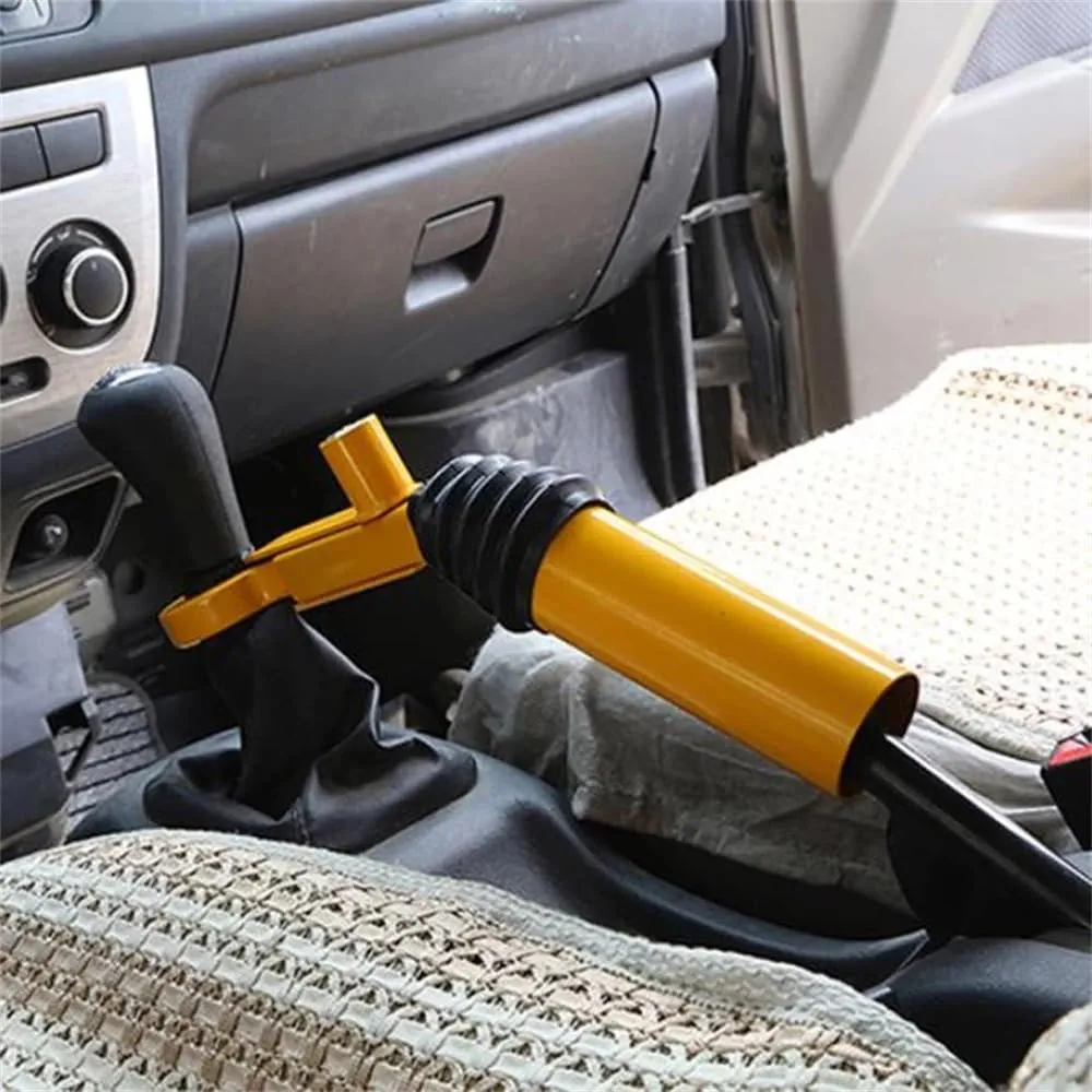 Gear shift to handbrake anti theft lock,