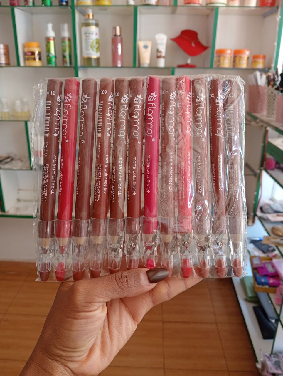 Flarmar Matte Color Waterproof Lipstick Pencil No.01-No.12_0