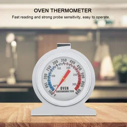 Freestanding analog oven thermometer