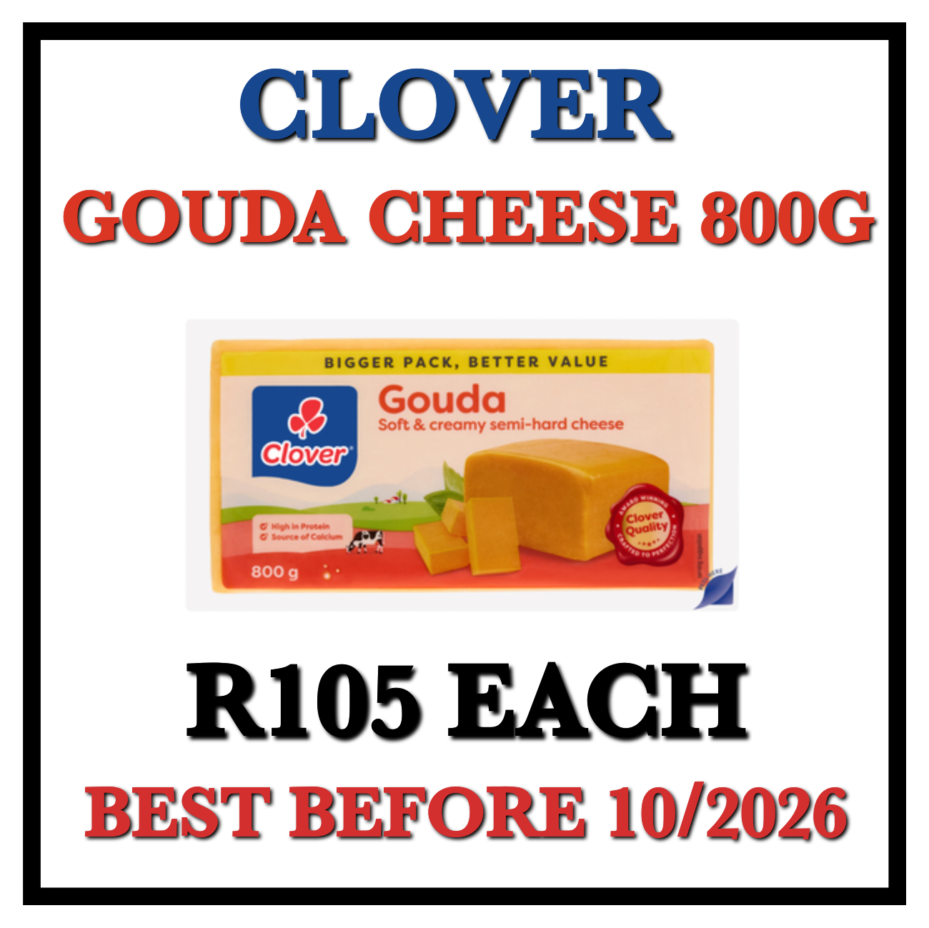 Clover Gouda Cheese 800g _0