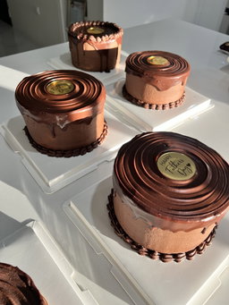 Chocolate 6 inch 3 layer Cake with Chocolate Buttercream and Gamache drip