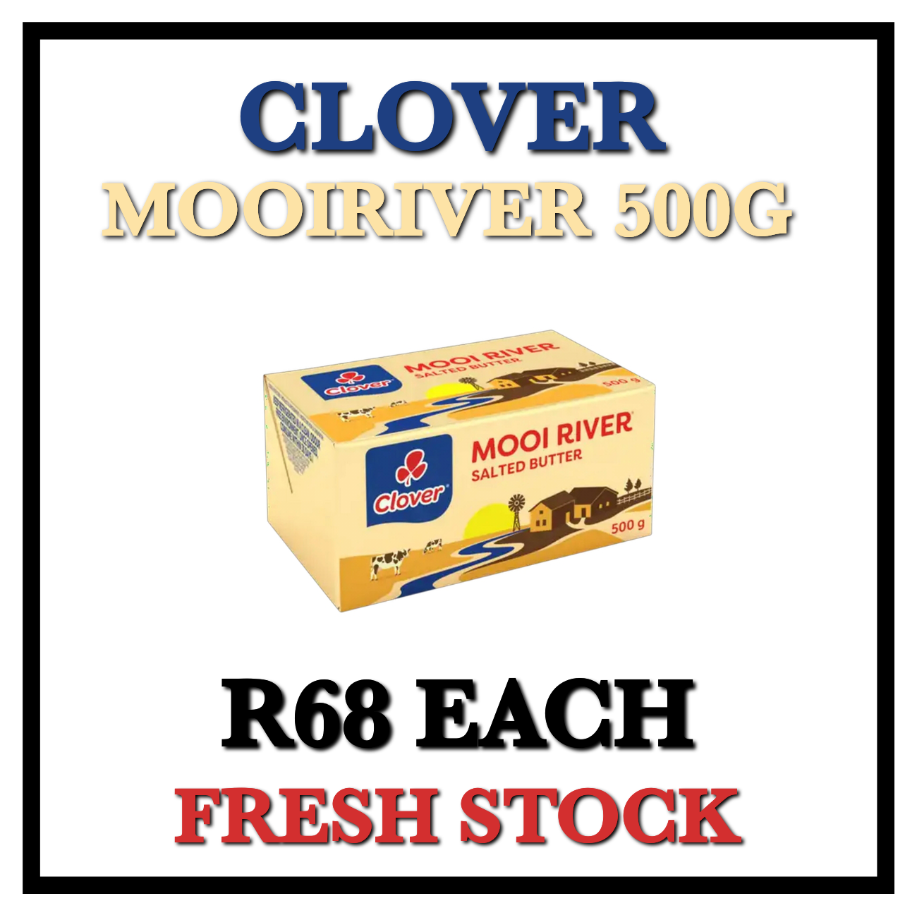 Clover Mooiriver  Butter  500g_0