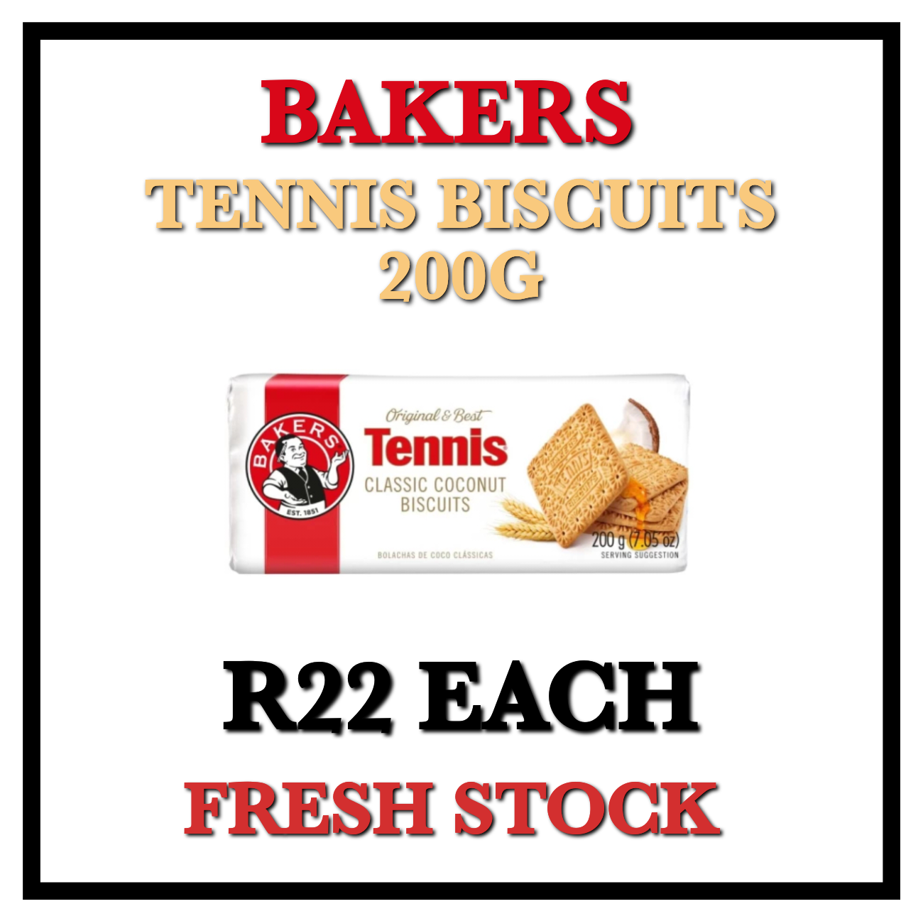 Bakers Tennis Biscuits 200g_0