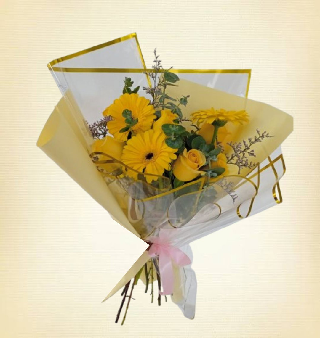 RAMO ROSAS Y GERBERAS