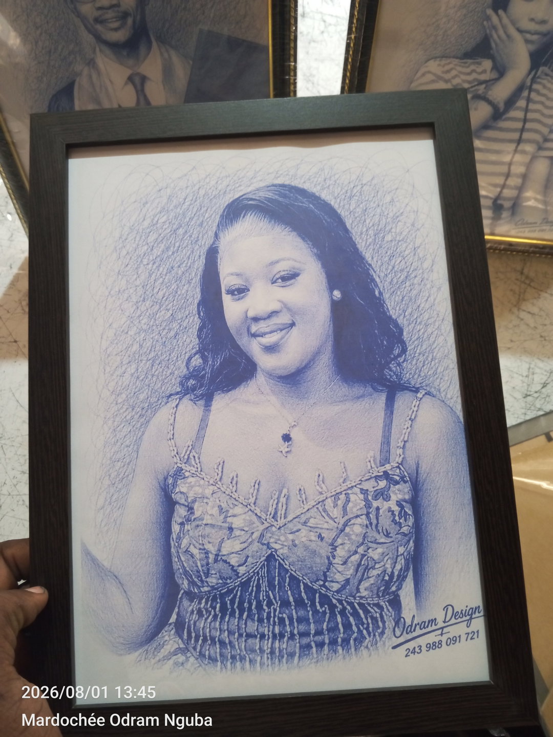 Portrait dessin A4