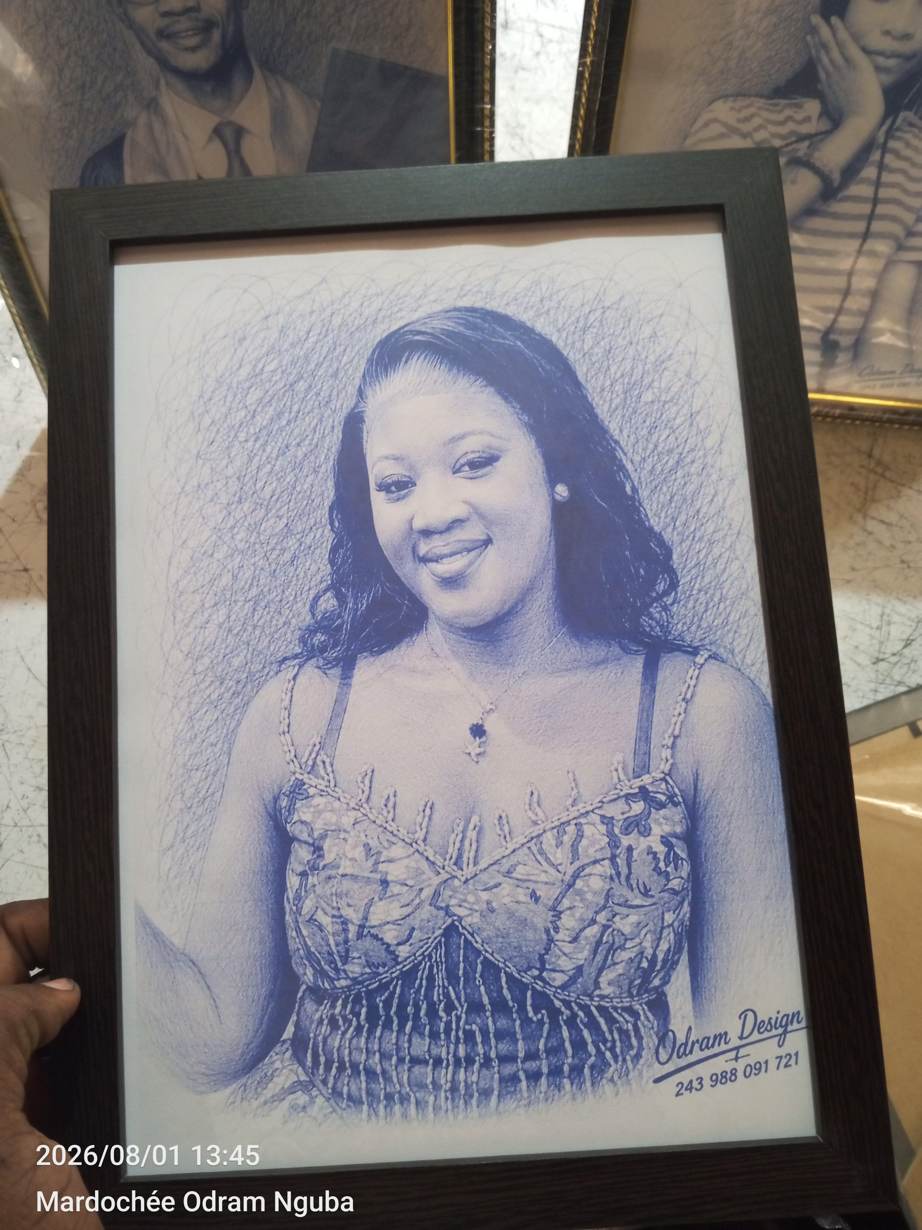 Portrait dessin A4