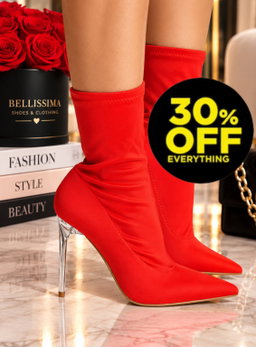 SOCK CLEAR POINTED BOOTIE