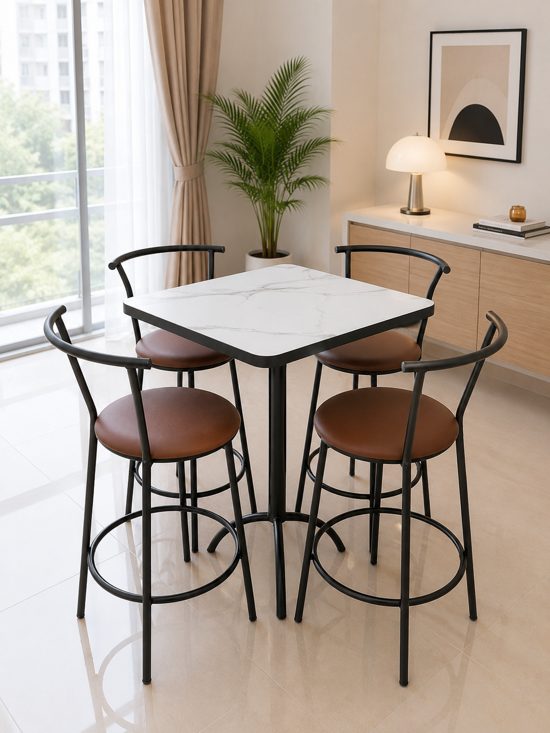Ensemble table à 4 places