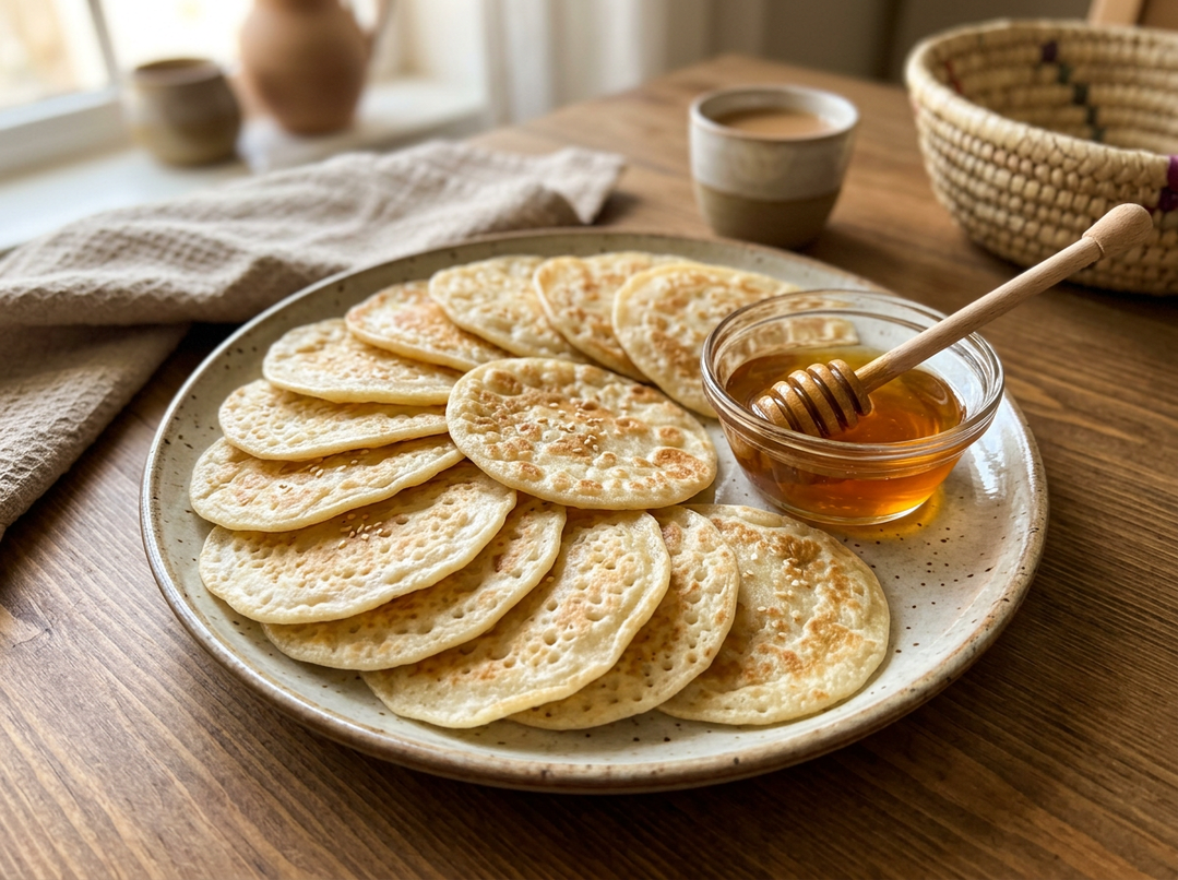 Mini Qroos with Honey (14 Pieces) | قروص بالعسل 14 حبات