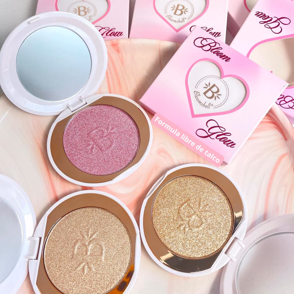 Iluminador en Polvo Bloom Glow Bloomshell. 🌟