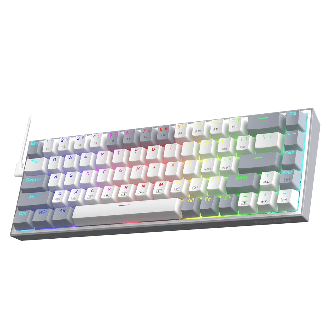 Teclado Mecanico Gamer Redragon Castor K631 Alambrico (Incluye un Set de Keycaps)