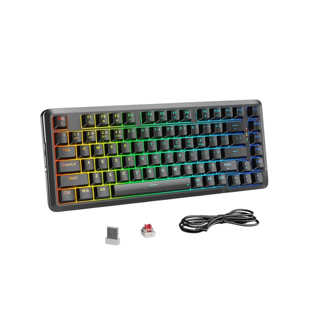 Teclado Mecanico Gamer Redragon Stormrazor Pro K713 Inalambrico 75%