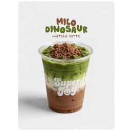 Milo Dinosaur Matcha Latte