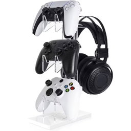 Base Soporte para Controles y Audifonos de 3 niveles para Xbox/Switch/PS5/PC