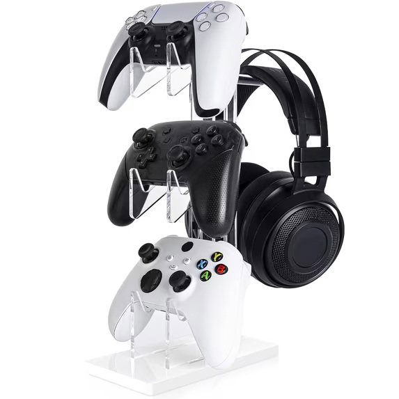 Base Soporte para Controles y Audifonos de 3 niveles para Xbox/Switch/PS5/PC_1