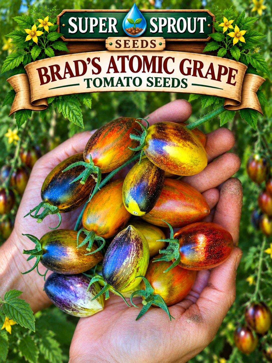 🍅BRAD'S ATOMIC GRAPES🍅 x 10 seeds