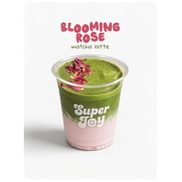 Blooming Rose Matcha Latte