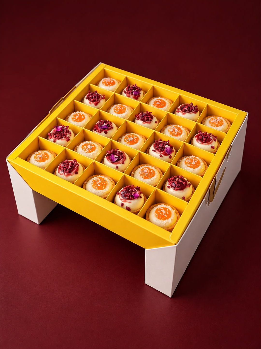 Mini Fruity Tart box - 25ea | 25 - بوكس ميني تارت فواكه 