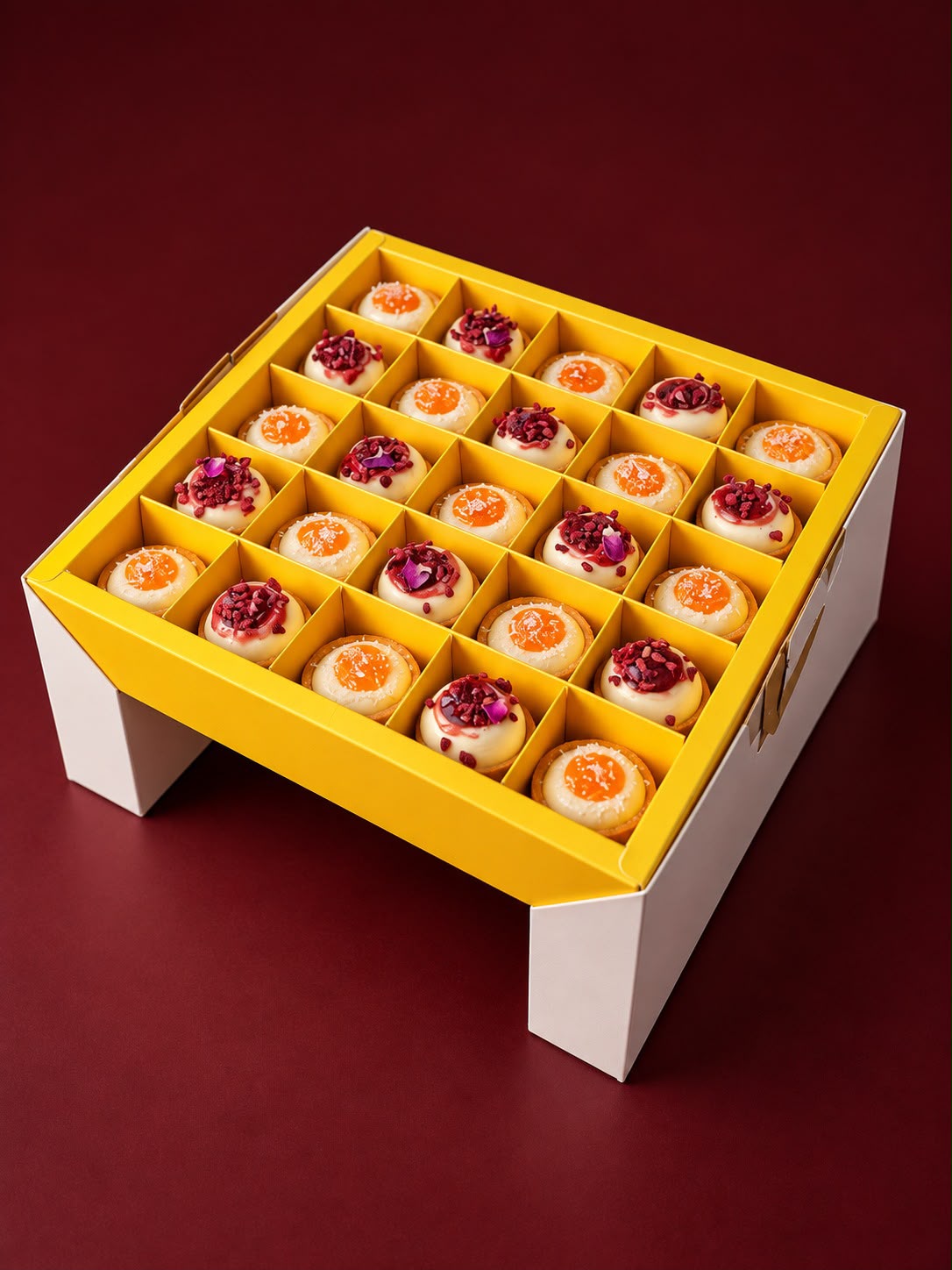 Mini Fruity Tart box - 25ea | 25 - بوكس ميني تارت فواكه _0