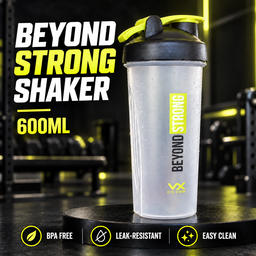 VITAXTRONG™ BEYOND STRONG Shaker Bottle 600ml | BPA Free Protein Shaker • Leakproof • Easy Clean | Gym & Supplement [VX]