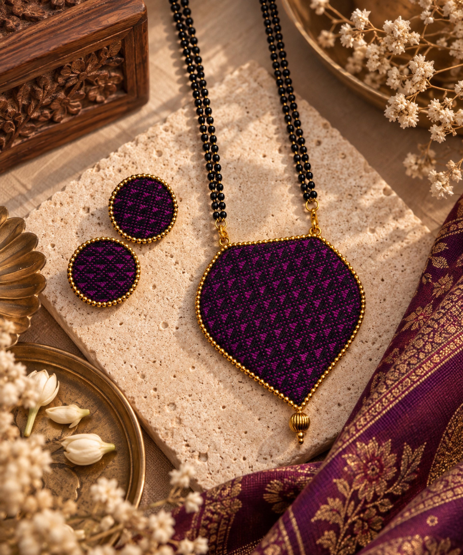 Jamuni Weave Mangalsutra 💜_0
