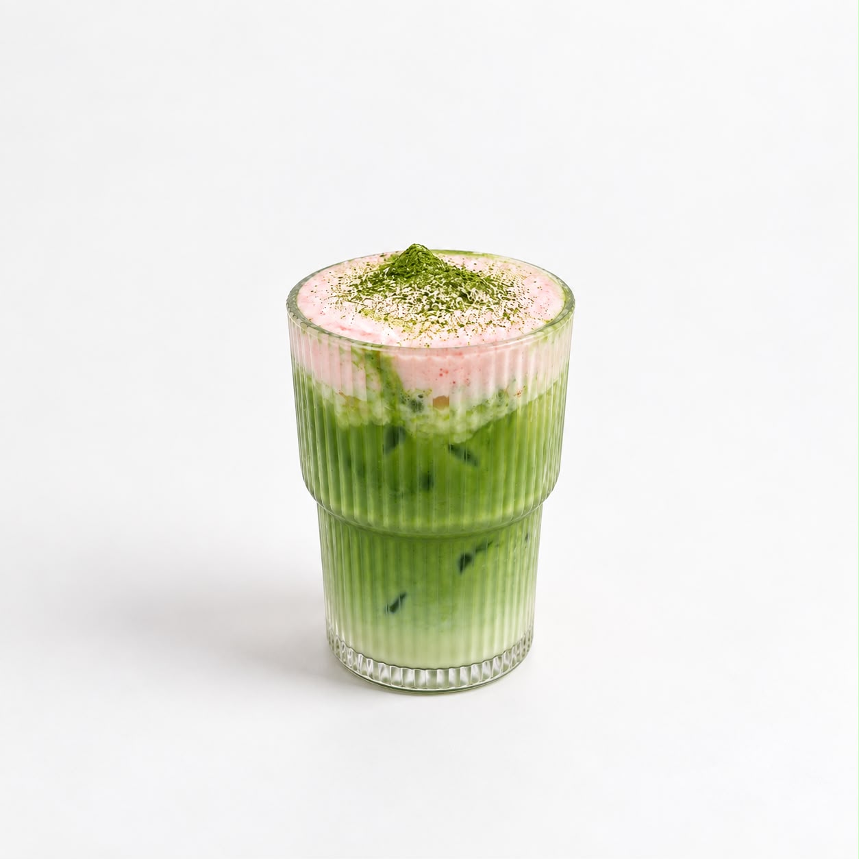 Matcha Latte with Strawberry Cold Foam_0