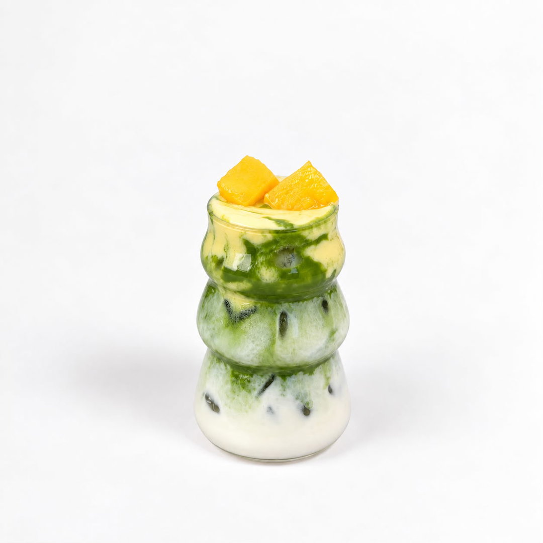 Matcha Latte with Mango Cold Foam