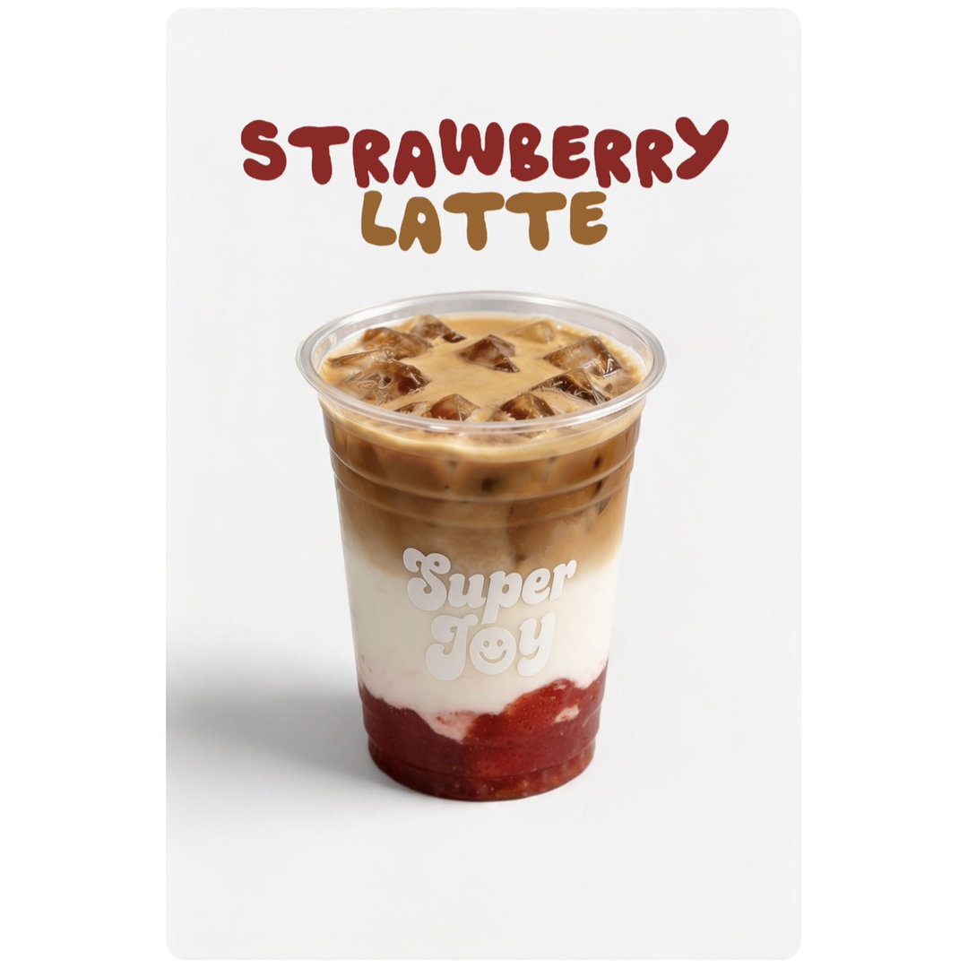 Iced Strawberry Latte