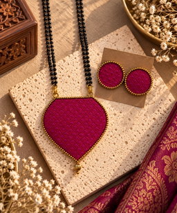 Rani Gulabi Mangalsutra 🩷✨