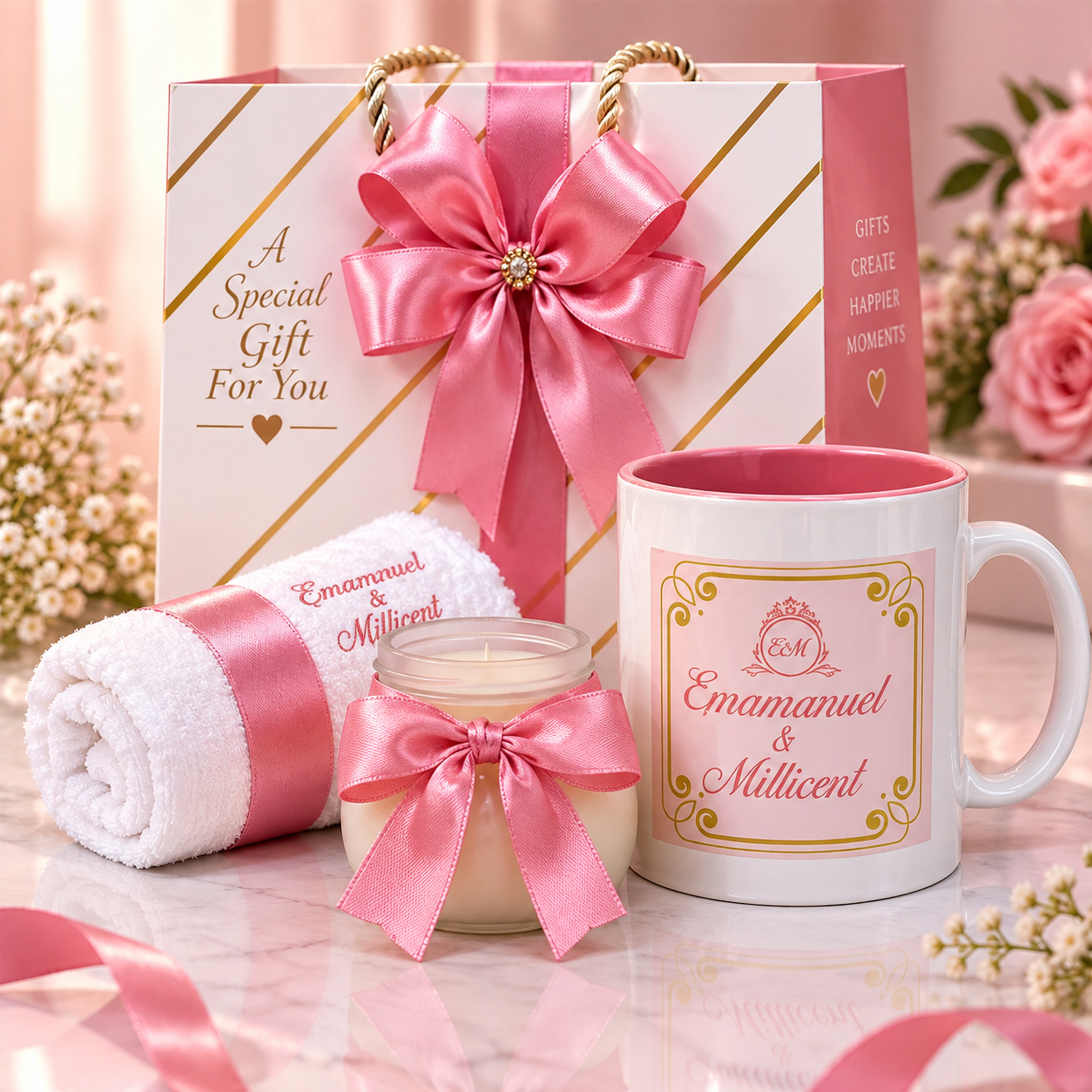 Scented Candle + Face Towel + Mug Combo_2