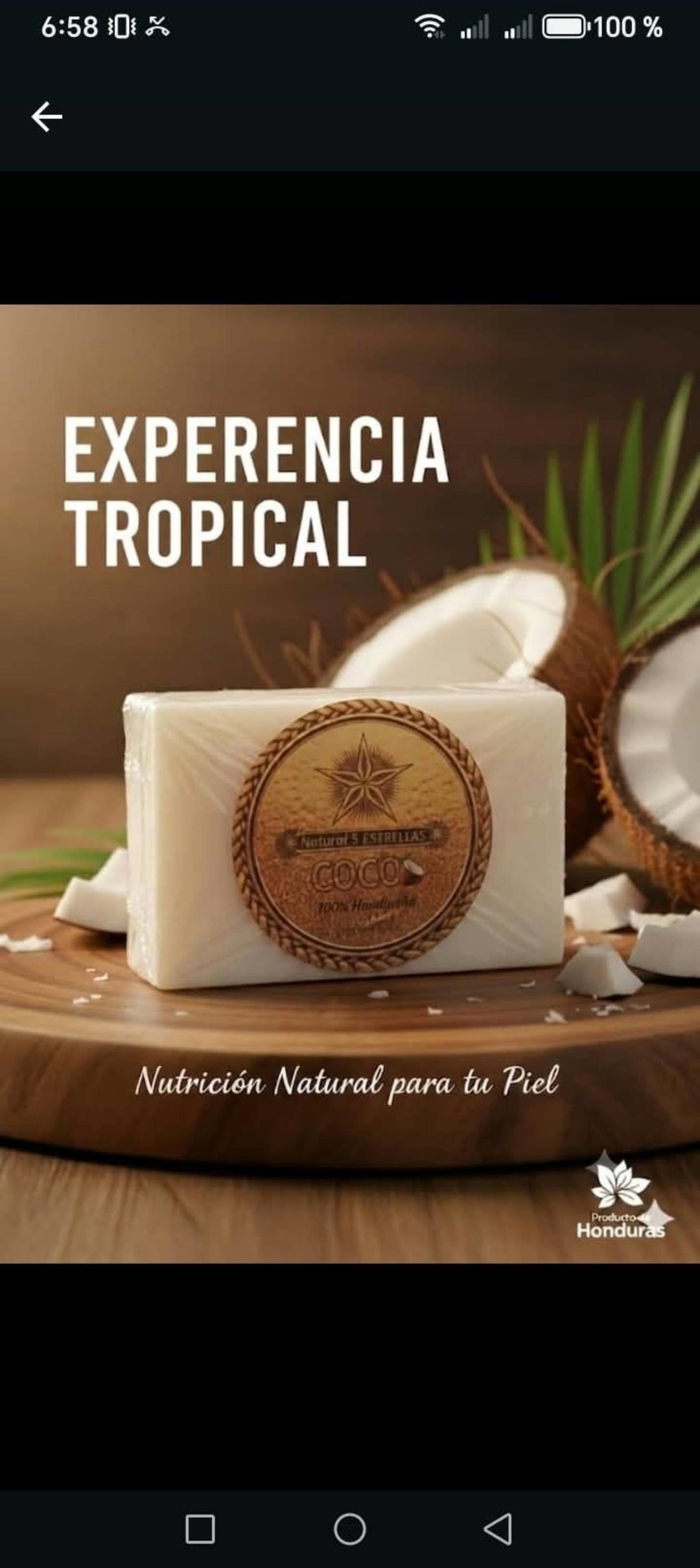 Jabón de coco