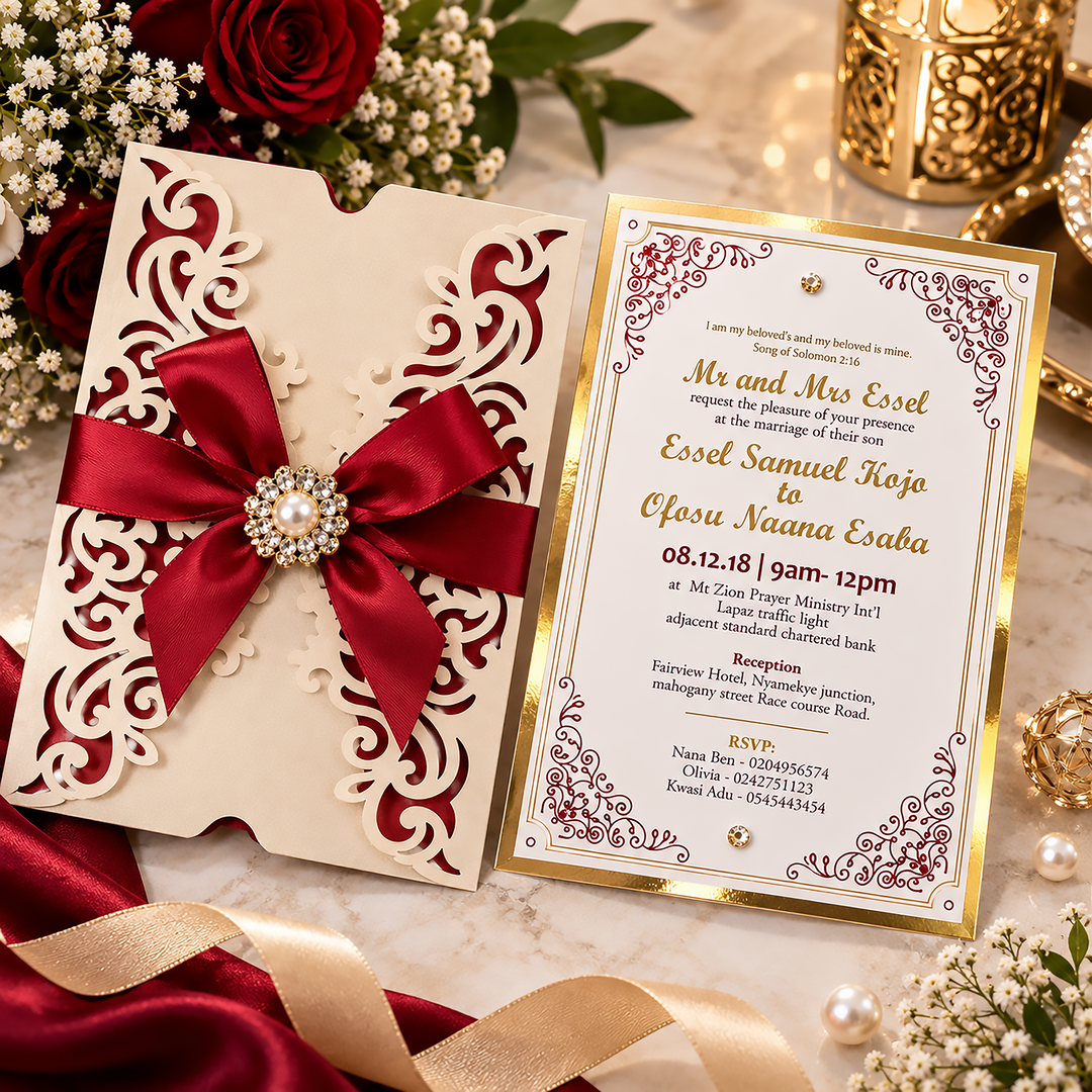 Rose Lace Card