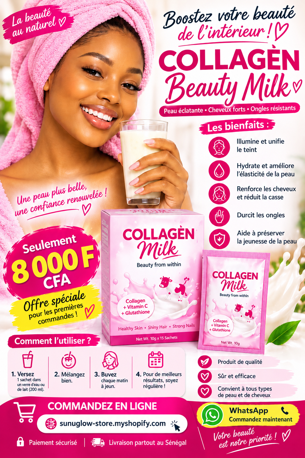 Collagène milk beauty