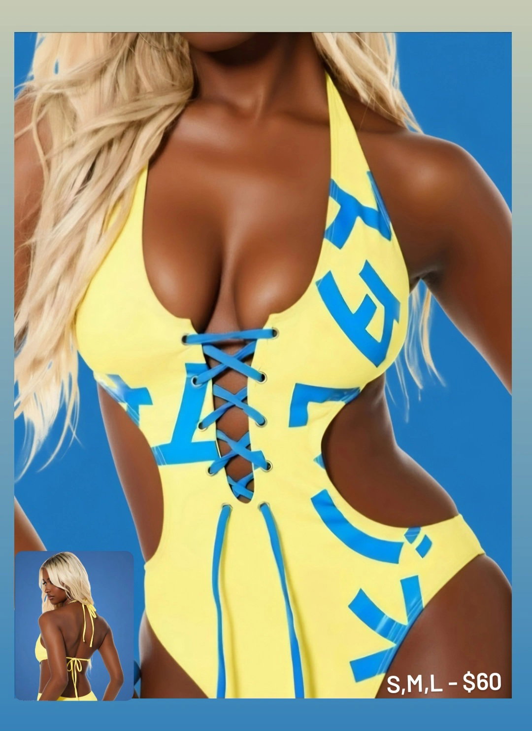 Yellow & Blue One Piece